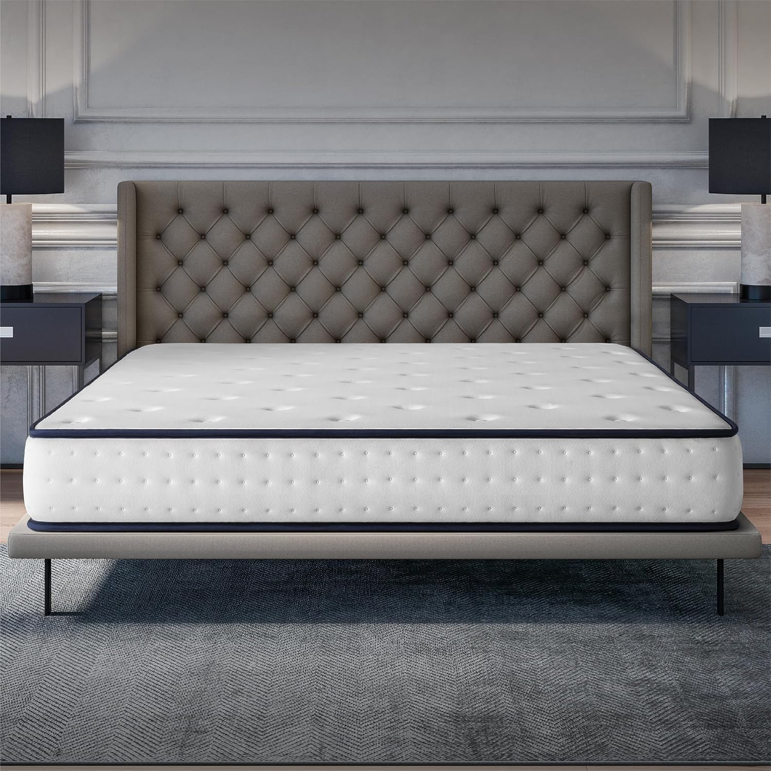 COSMOS - Upsilon 140x200 - matelas mémoire de forme, latex, 21cm, 7 zones, réversible