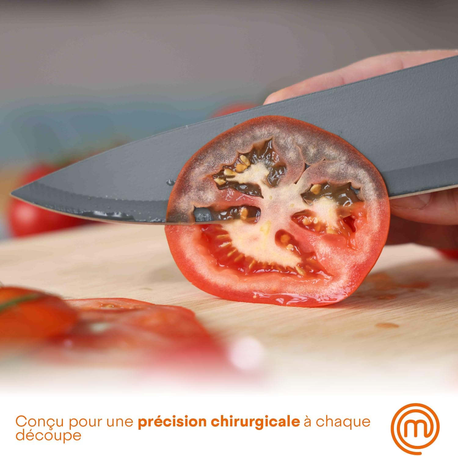 MasterChef - Collection Azure - 5 pièces - couteaux inox, poignées confort