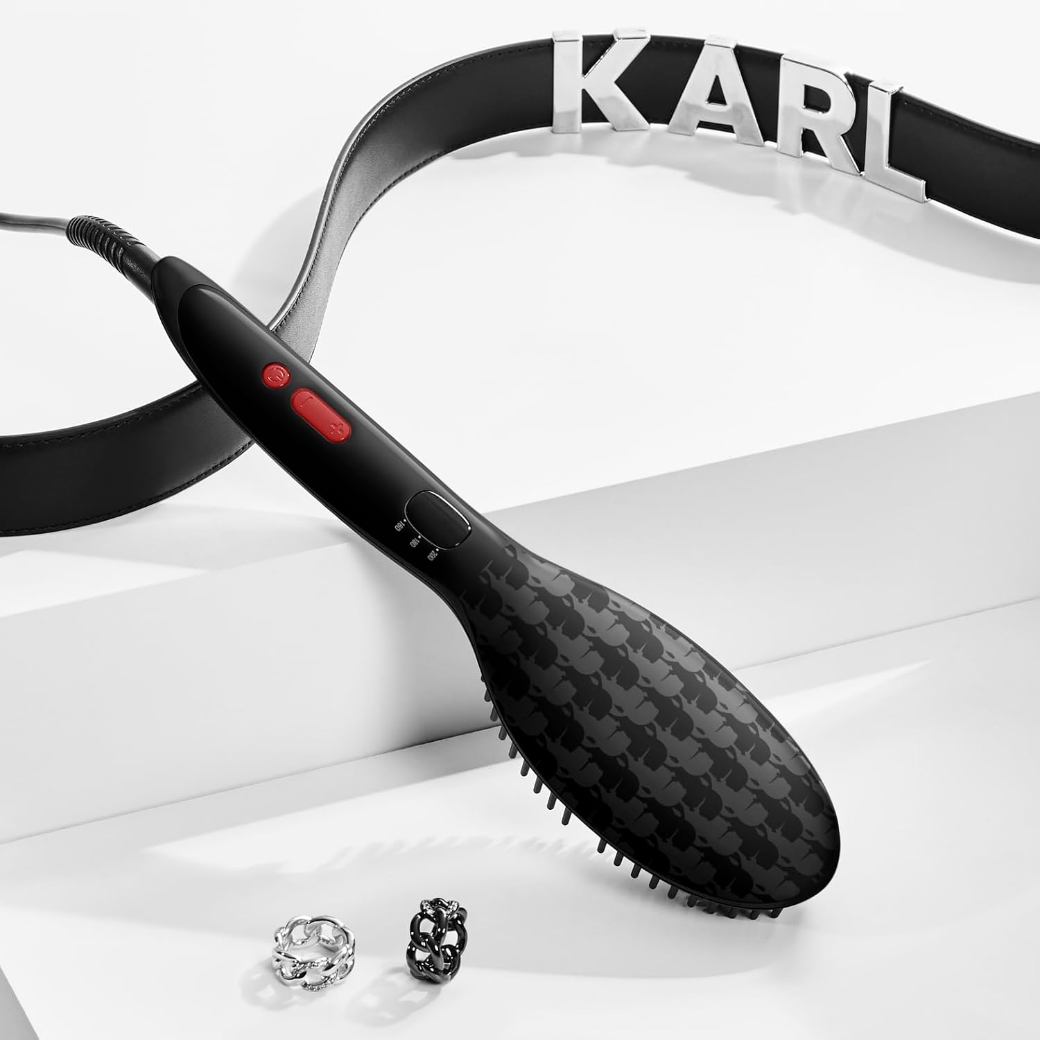 Rowenta x KARL LAGERFELD - Power Straight - brosse lissante, lissage rapide, tous types de cheveux - CF582LF0