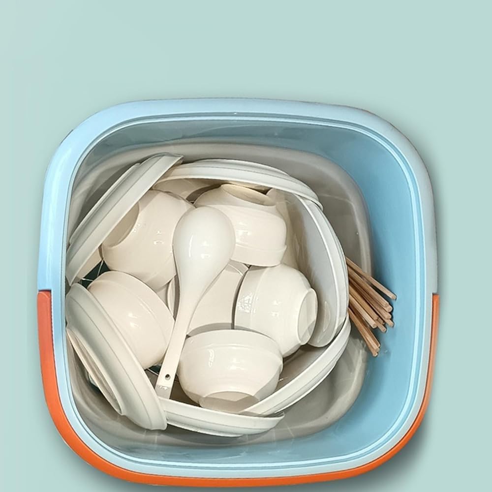 Lave-vaisselle portable pliable – Compact, sans installation, idéal maison et camping-car