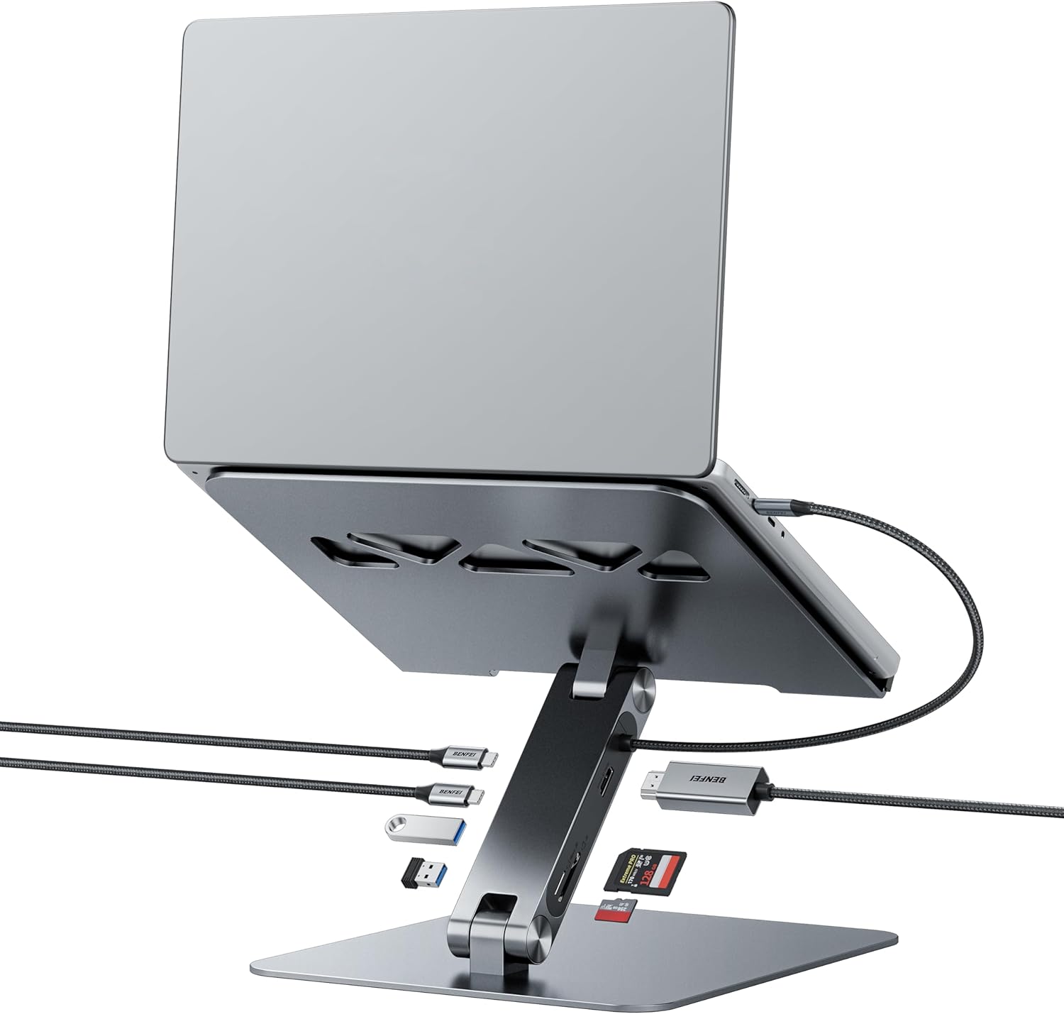 BENFEI - Station d'accueil USB C 7en1 - 100W PD - HDMI 4K60Hz - XPS, Thinkpad
