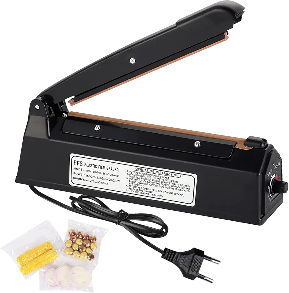 Scelleuse thermique - 200 mm - réglage impulsion, pour sacs PE/PP/Mylar