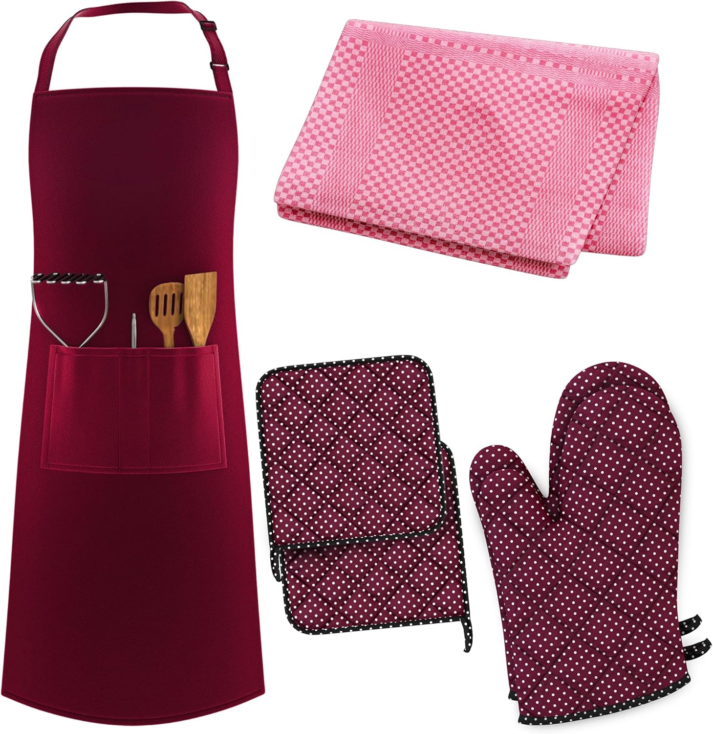 LEFUNDA - tablier cuisine réglable 3 poches étanche - longues lanières