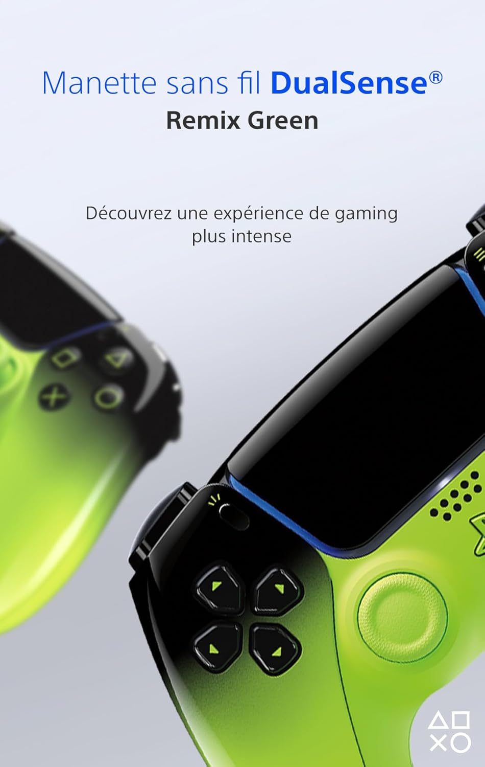 Sony - DualSense Hyperpop - manette sans fil, retour haptique, micro, batterie rechargeable, Remix Green