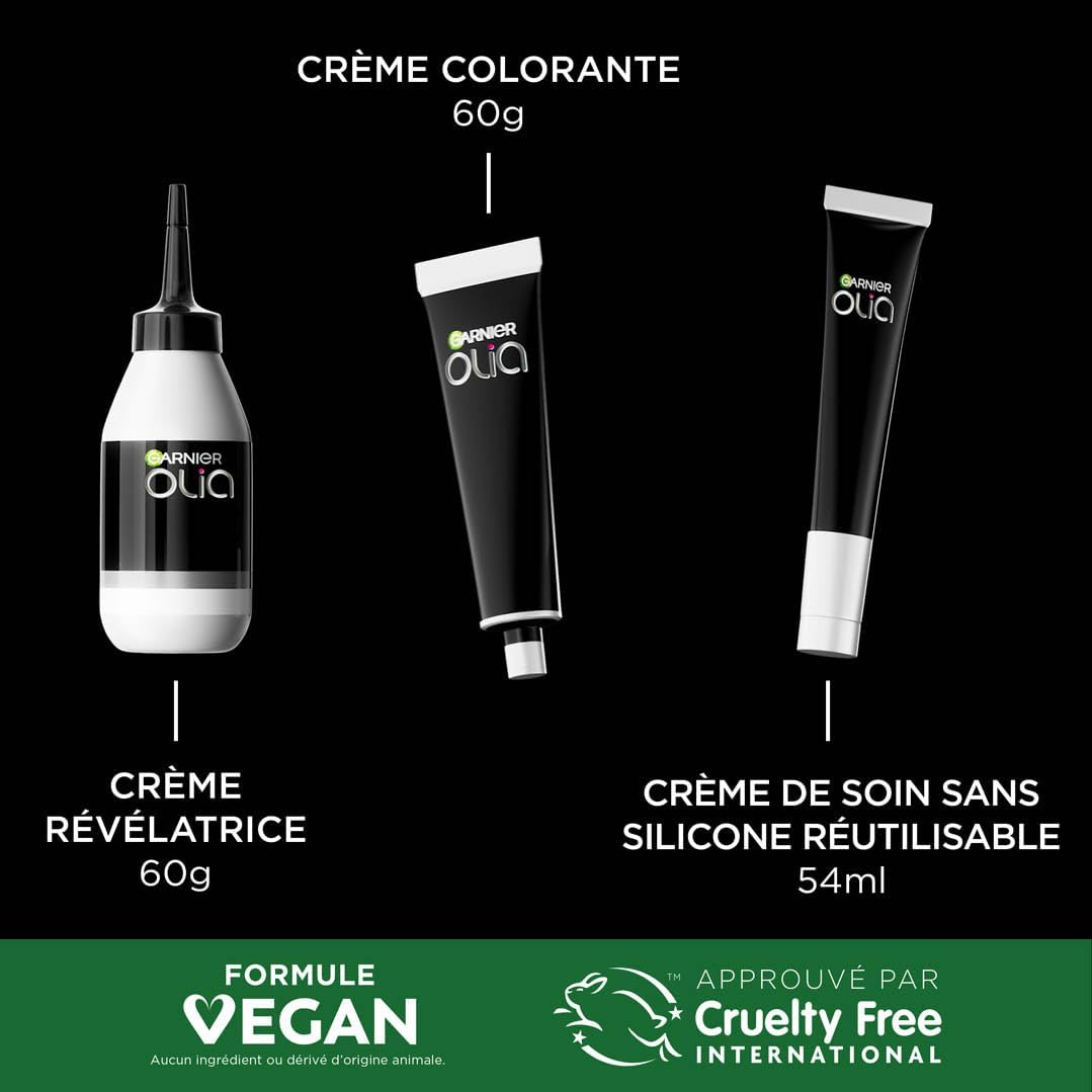 Garnier - Olia - coloration permanente sans ammoniaque, huiles fleurs, blond doré cendré 8.31