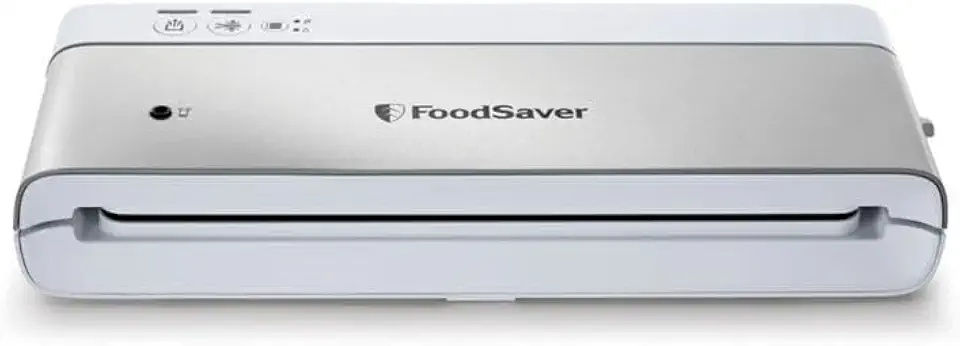 FoodSaver - machine sous vide compacte, inox/blanc, rouleau et sacs inclus, VS0100X