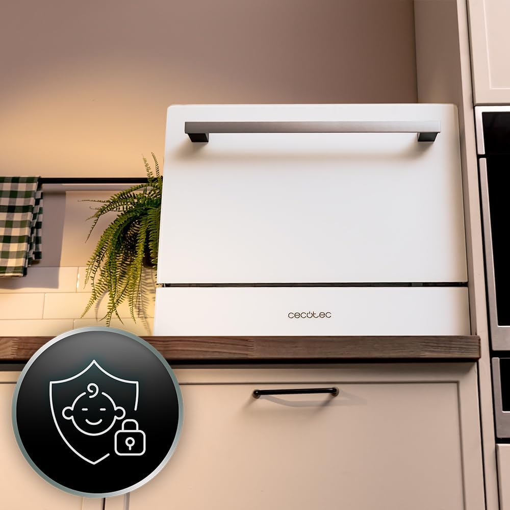 Cecotec - Bolero Aguazero 2400 - compact, 6 couverts, écran tactile, 1380W