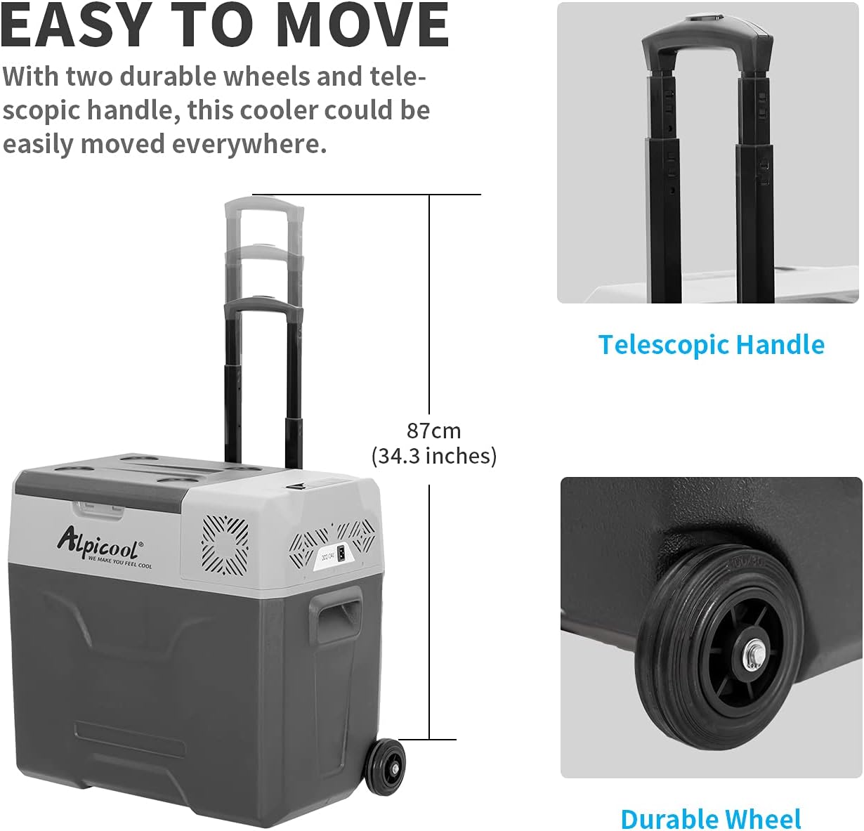 Alpicool - CX50 - 50L - Frigo portable, compression, maison, camping CX50