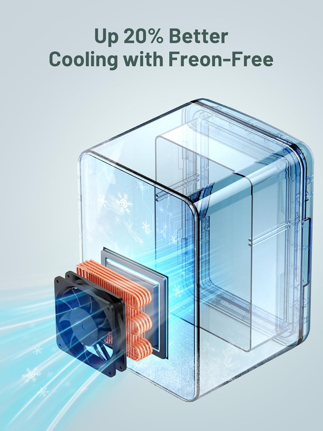 VINATO - Mini frigo 4L - compact, portable, AC/DC, chambre, voiture