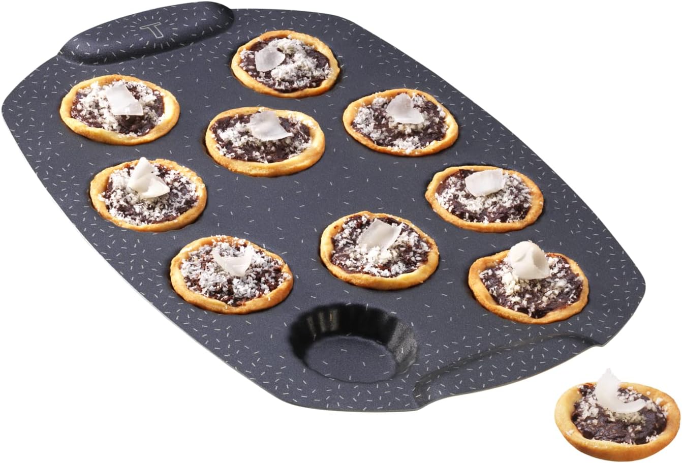 Tefal - moule 10 mini tartelettes - aluminium recyclé - antiadhésif performant - PerfectBake Mini J5735002