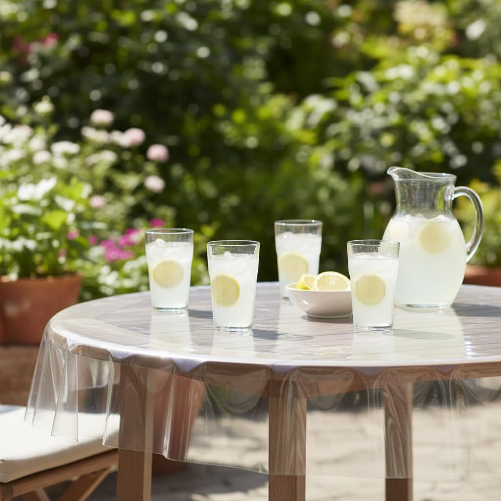 VITA PERFETTA - nappe PVC ronde - 140 cm - protection transparente