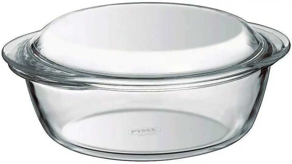 Pyrex - cocotte ronde Classic - 3,2L - verre résistant four/micro-ondes