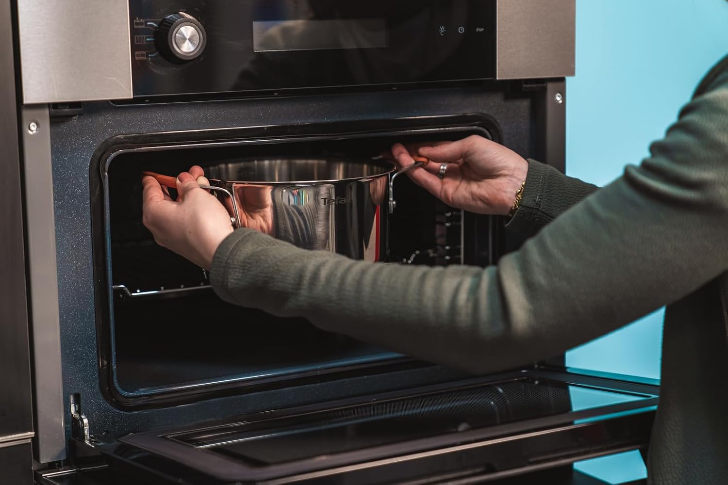 Tefal - Opti'Space batterie cuisine 13 pièces inox, induction, garantie 10 ans, G721SD74