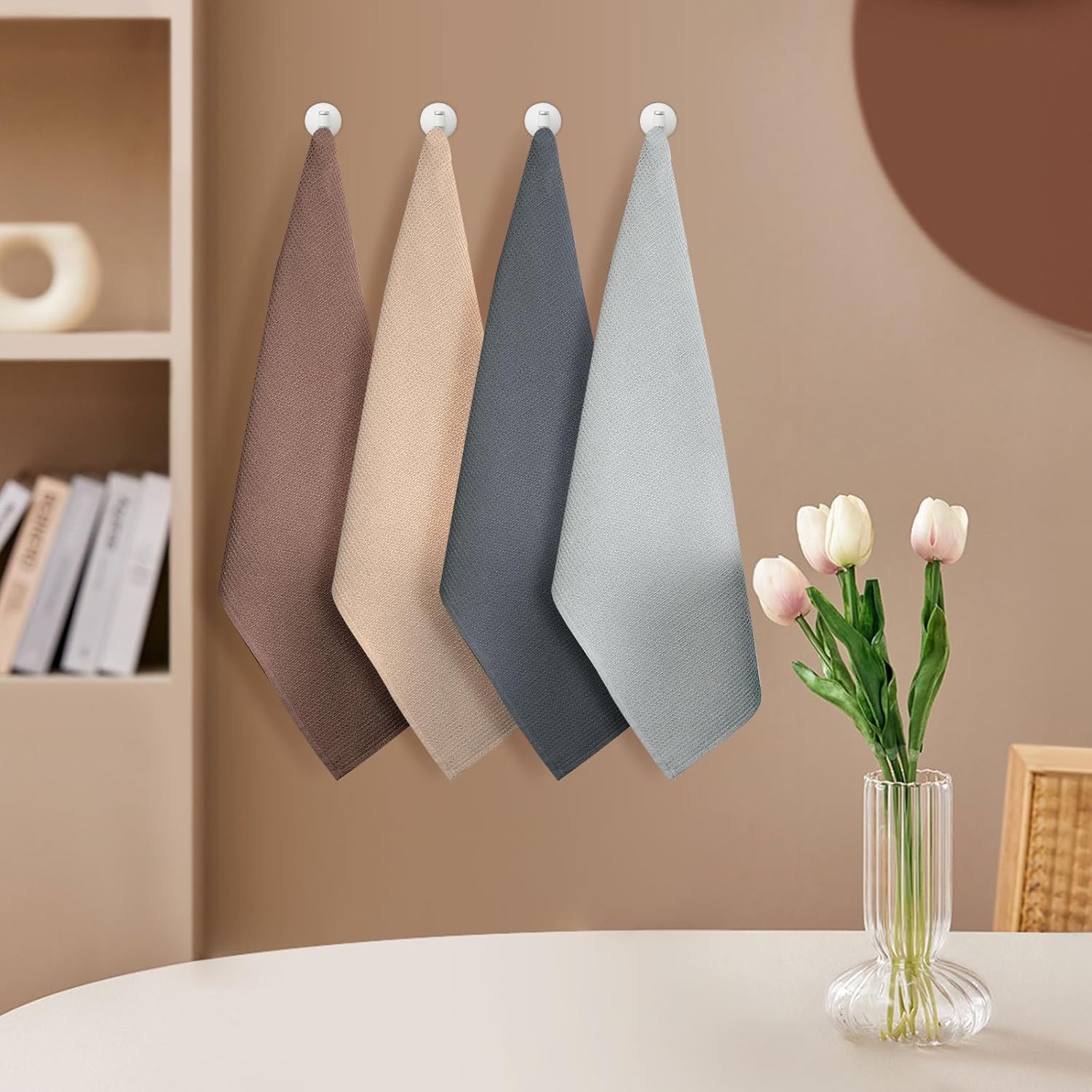 Torchons de cuisine – lot de 4 – 45x65cm – 100% coton, super absorbants