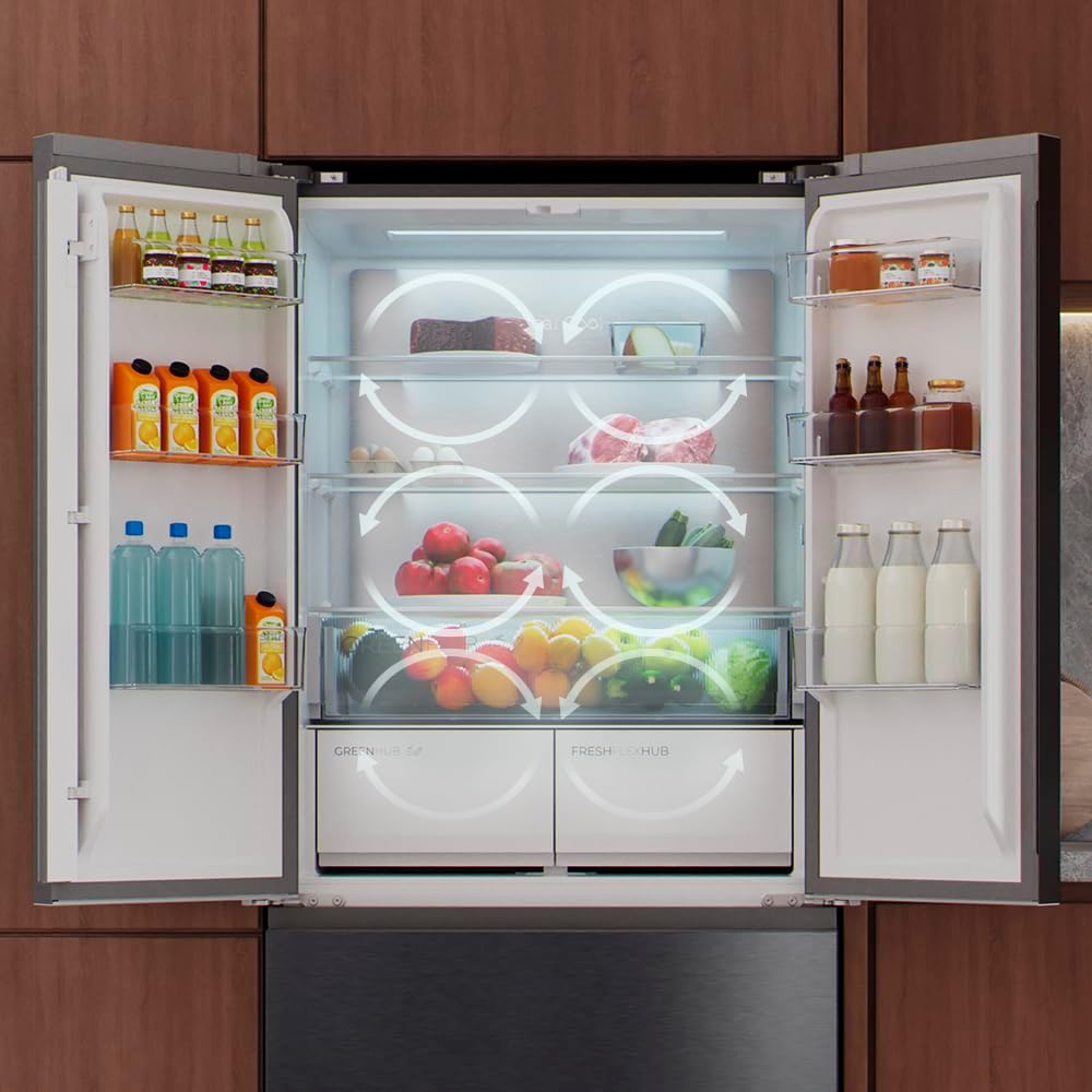 Cecotec - Bolero CoolMarket F2D - 189x83 cm - 458L, No Frost, Inverter, MetalFlexCooling, F2D458SBI