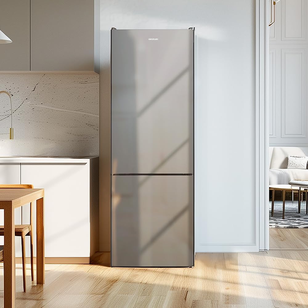 Cecotec - Bolero CoolMarket Combi 250 - 250L - No Frost, Inverter, porte réversible, alarme de porte