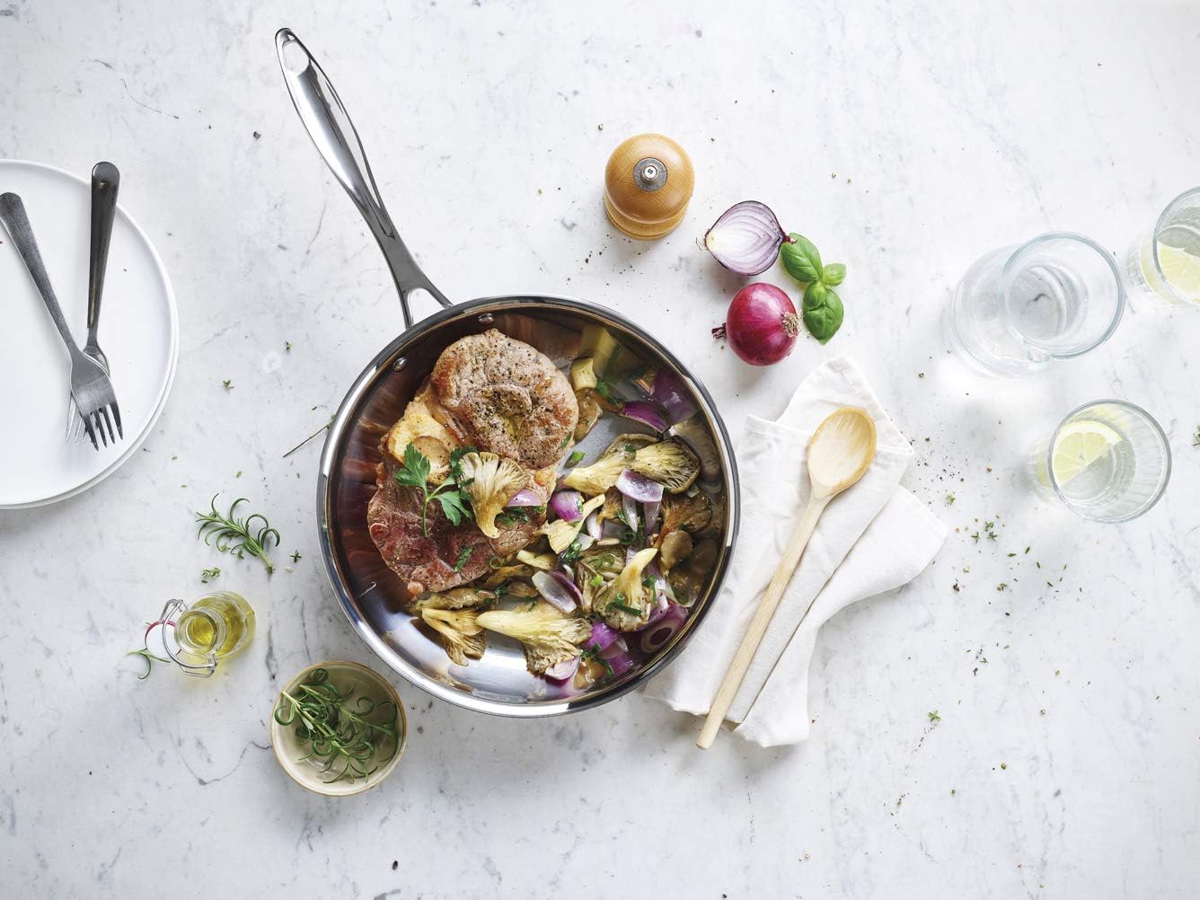 Beka - Poêle à frire True - 24 cm inoxydable, argenté - 12068354