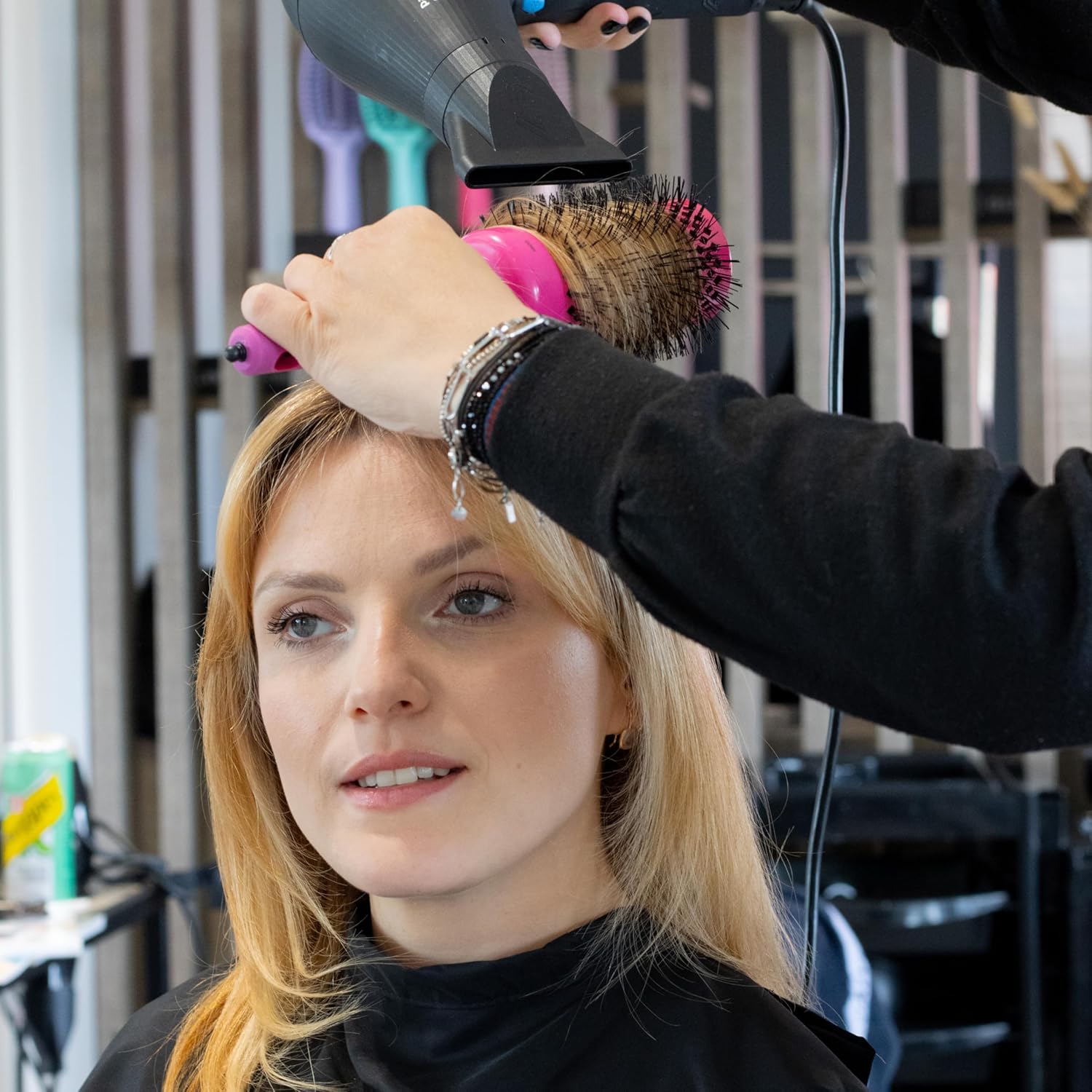 Olivia Garden - Expert Blowout Shine - brosse ronde céramique antistatique - brushing lisse et brillant