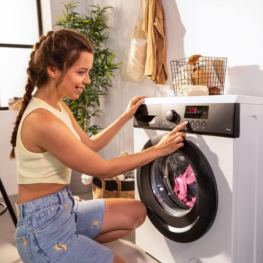 Cecotec - Lavadora Bolero DressCode - 6 kg - 8 programas, LED, DelayStart - 6000N