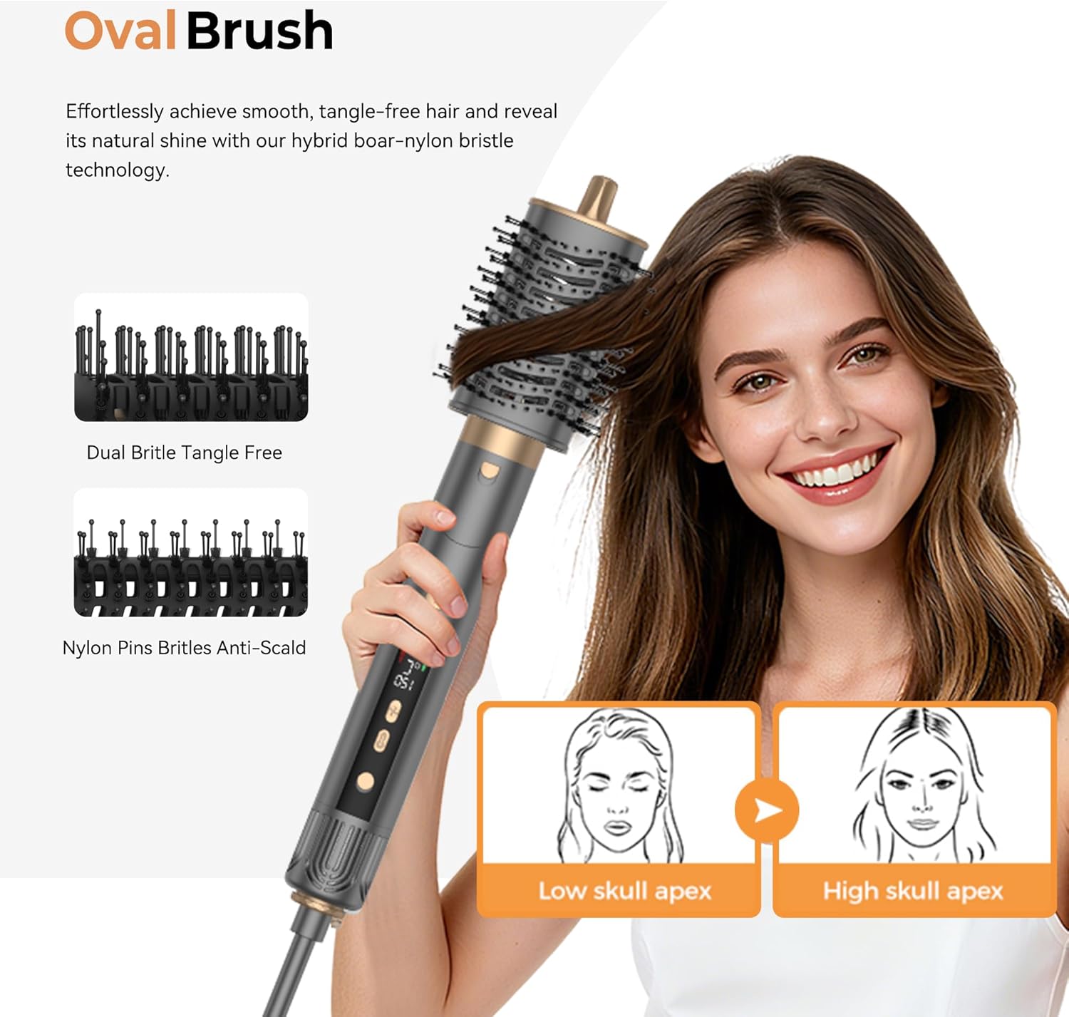 OKWRAP - Air Styler 7 en 1 - 1300W - séchage, bouclage, lissage 110000TR/MIM