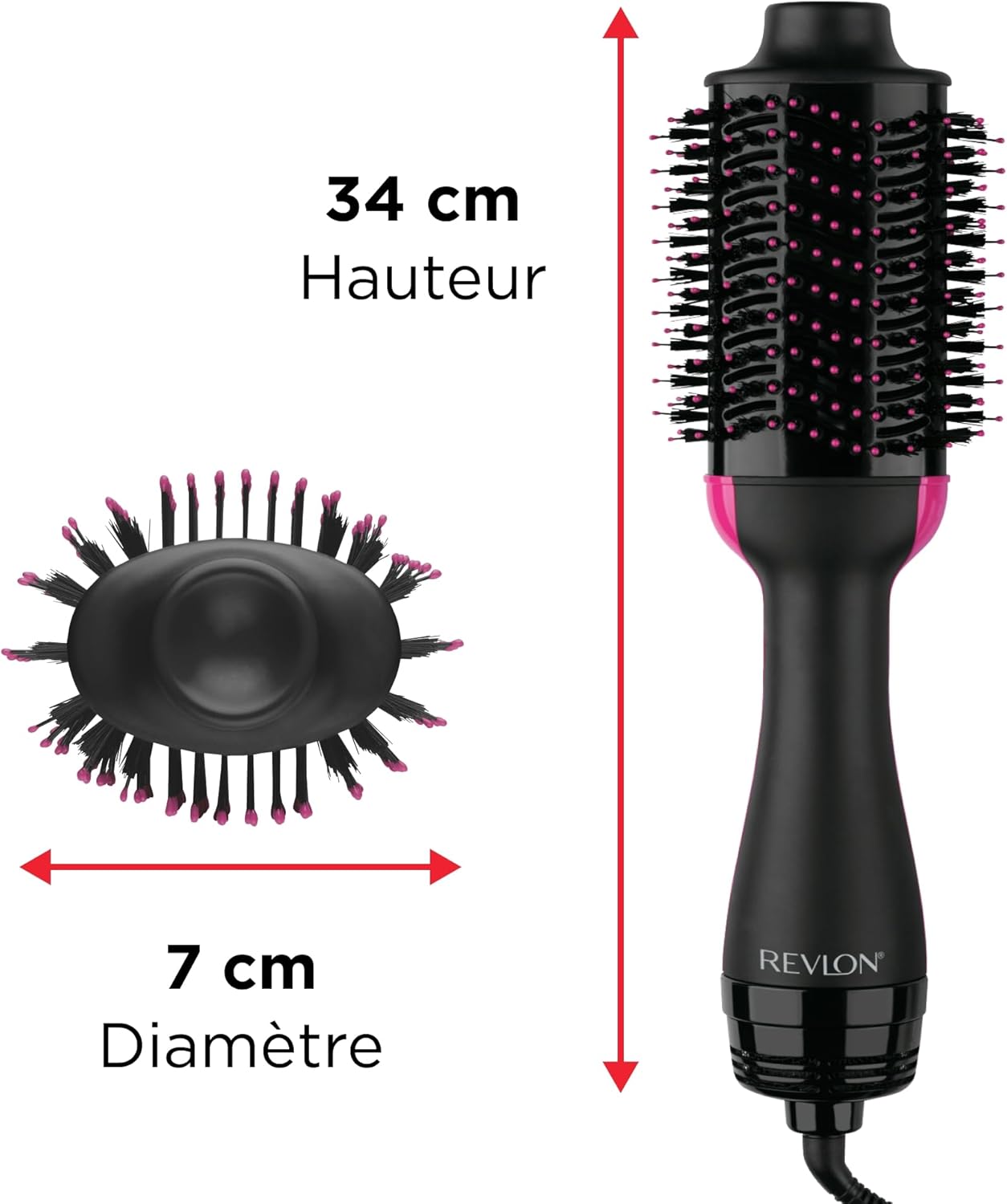Revlon - Brosse soufflante Salon One-Step - volume, sèche, coiffe - RVDR5222