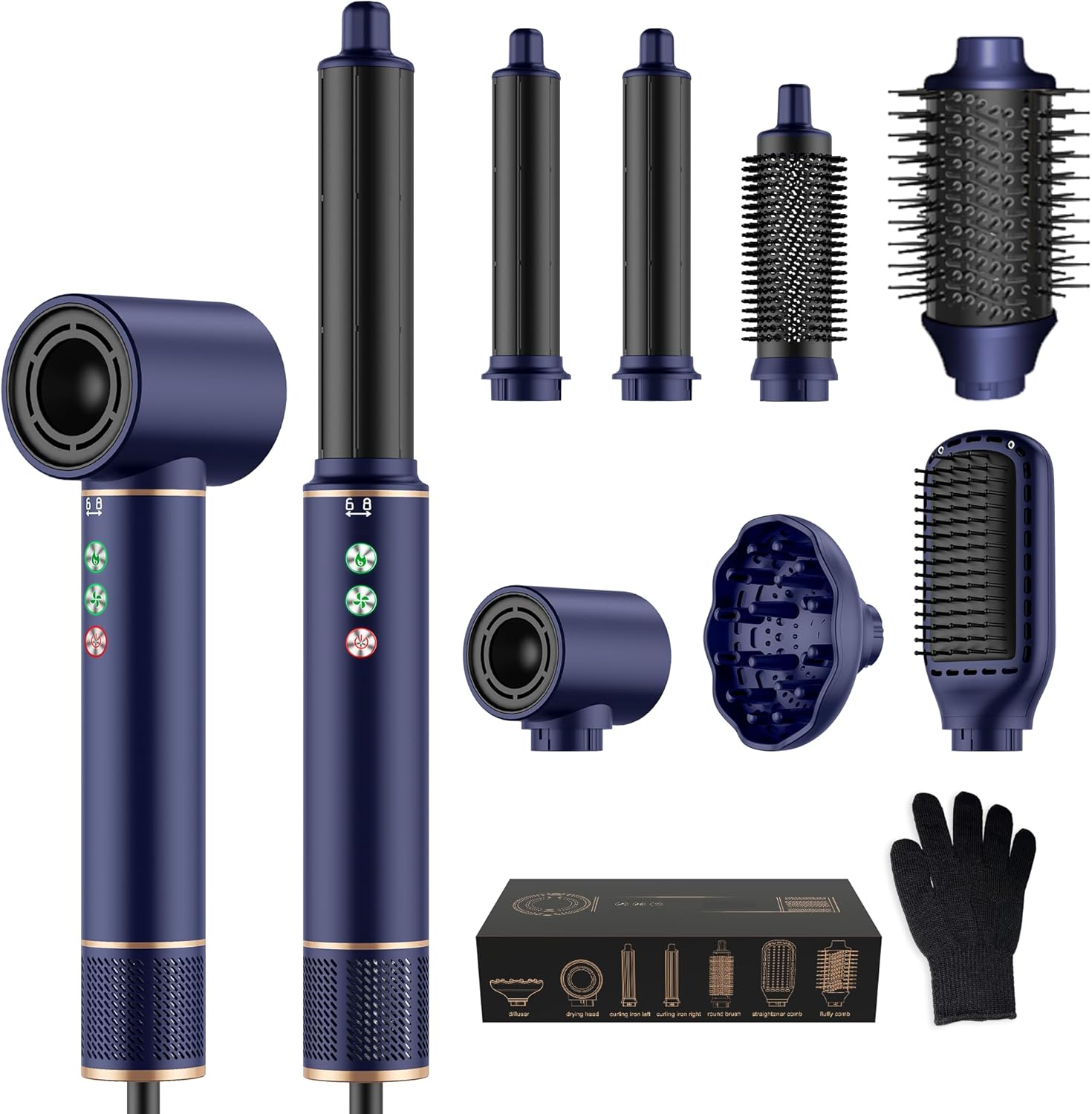 Magic Twist - Air Styler 7 en 1 - Séchage rapide, léger, silencieux, 110 000 tr/min