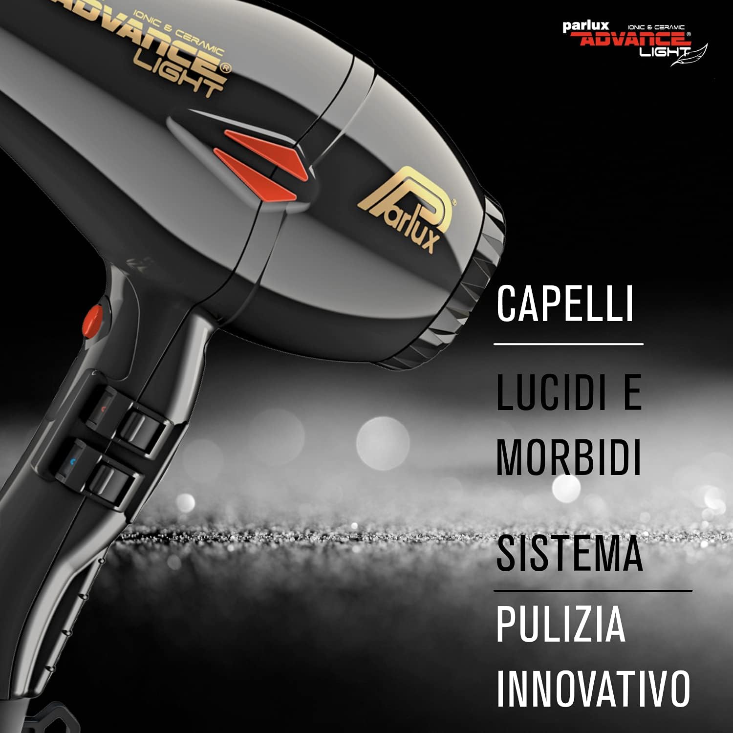 Parlux - Advance Light - compact - ionique, céramique, noir