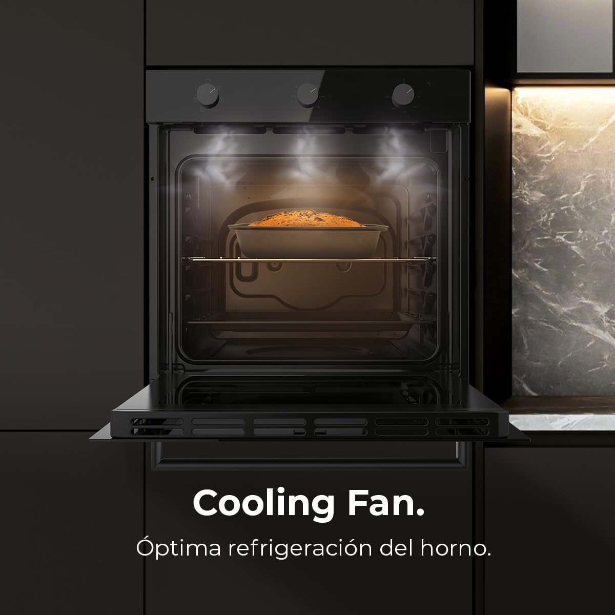 Cecotec - Four encastrable multifonctions 70L, 2800W, classe A, M236000