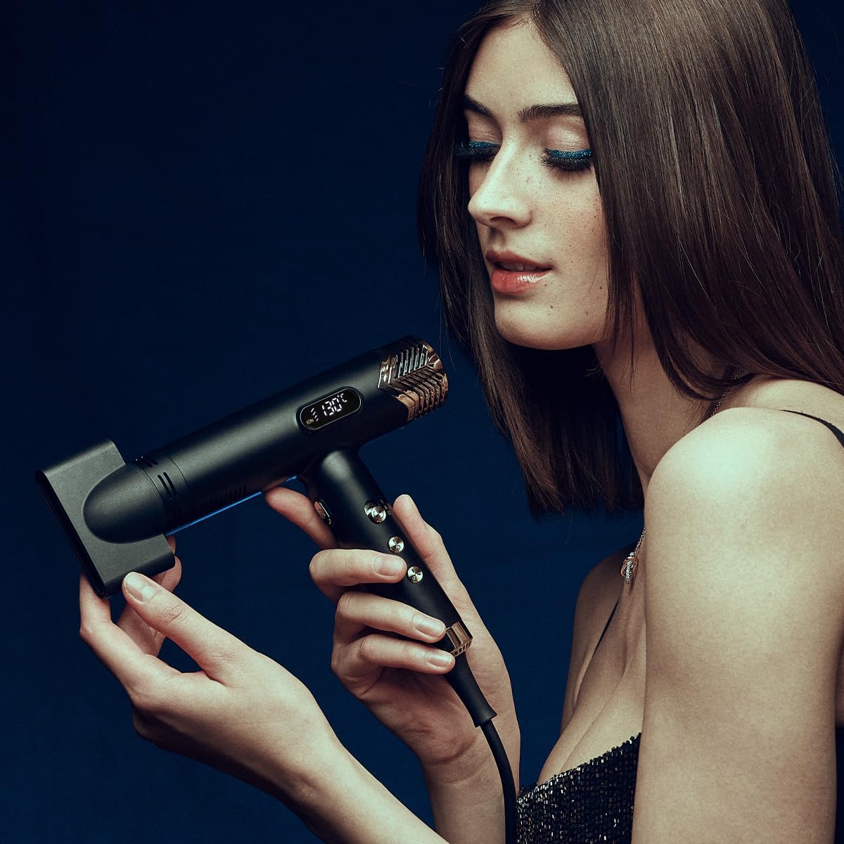 Sèche-cheveux - La Divine Edition Black & Gold - 1800W, moteur brushless 120000tr/min