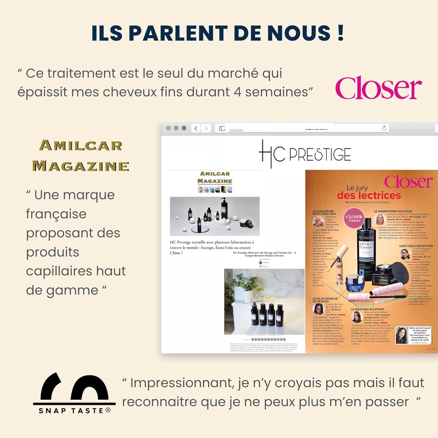 Mini Kit Capillaire – Routine Volume Pro – 4x100ml, naturels, sans sulfate, cheveux fins