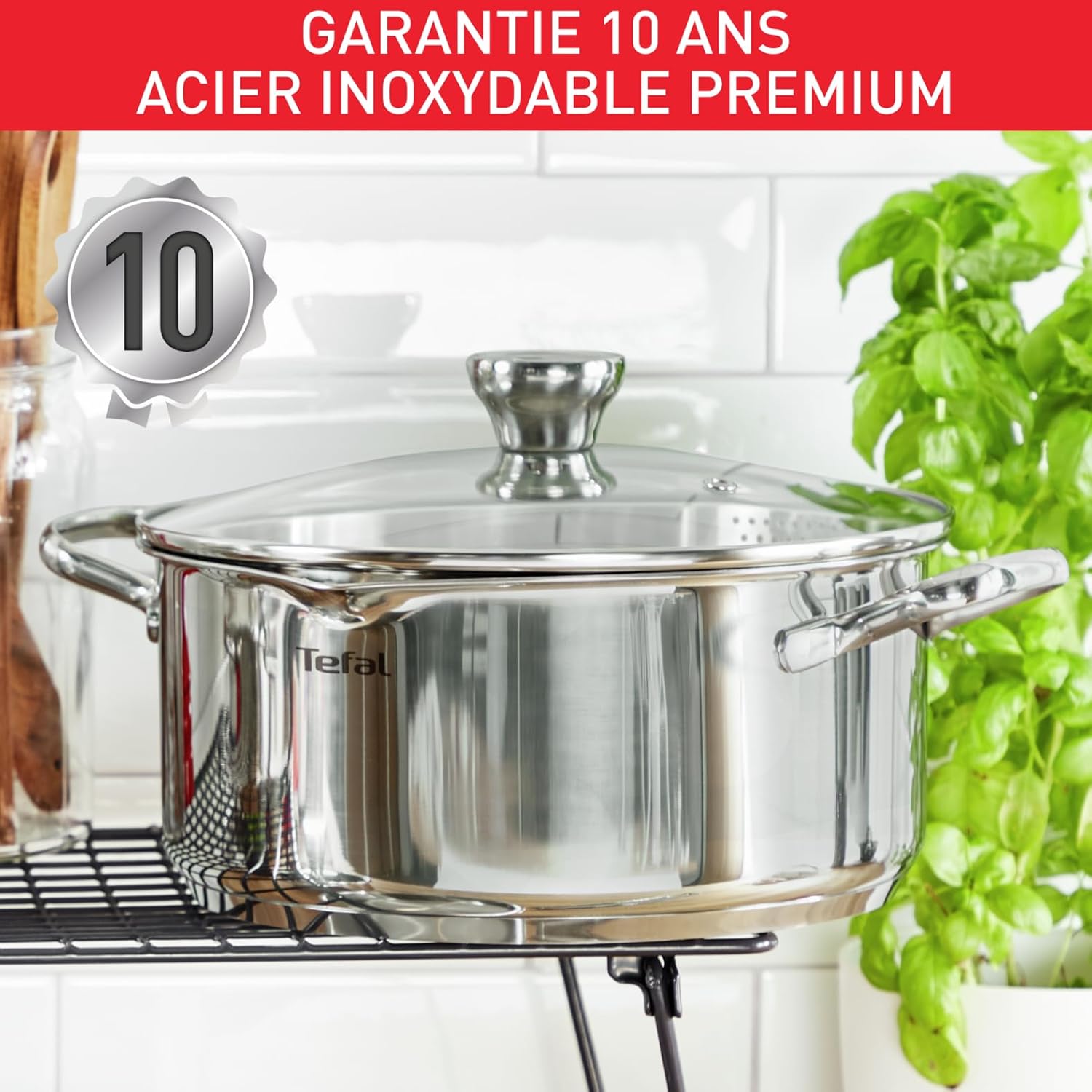 Tefal - Duetto - batterie cuisine 7 pièces inox induction - A705A835