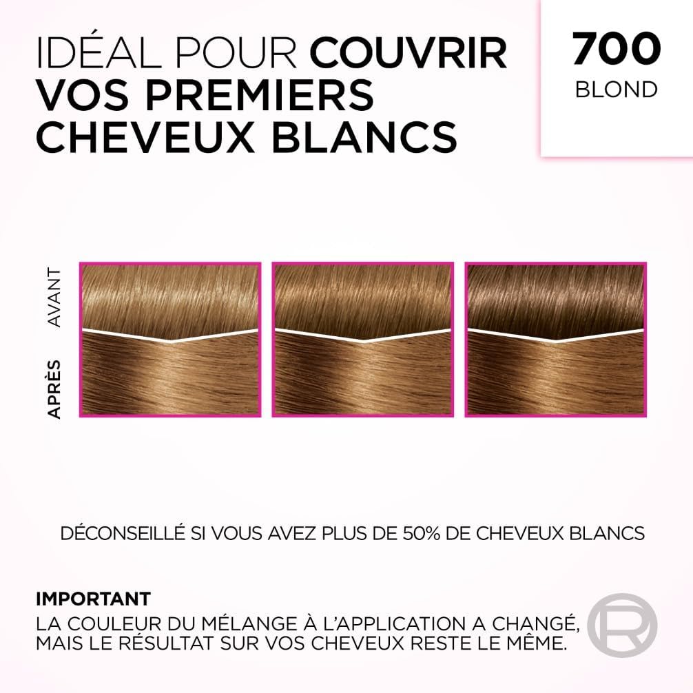 L'Oréal Paris - Casting Crème Gloss - semi-permanent, sans ammoniaque, soin gloss, blond 7.0