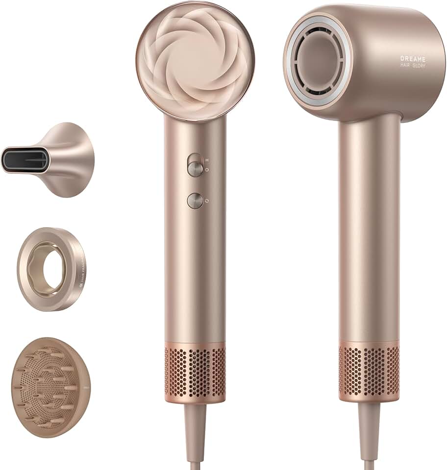 Dreame - Hair Glory Mix - 336g - 110000 tr/min, 3 embouts, 300M ions, NTC