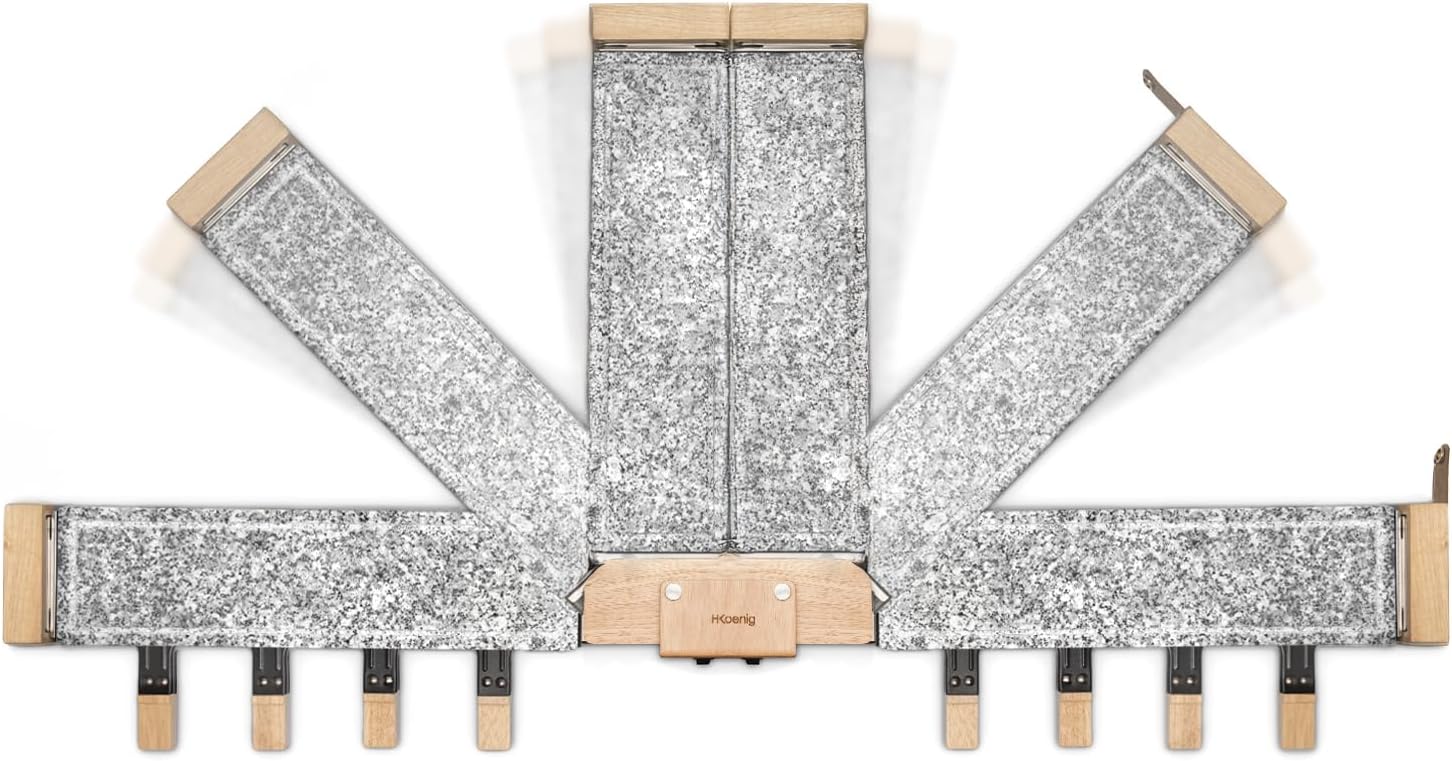 H.Koenig - WOD362 - appareil raclette 8 pers, pierre granit, pivotant