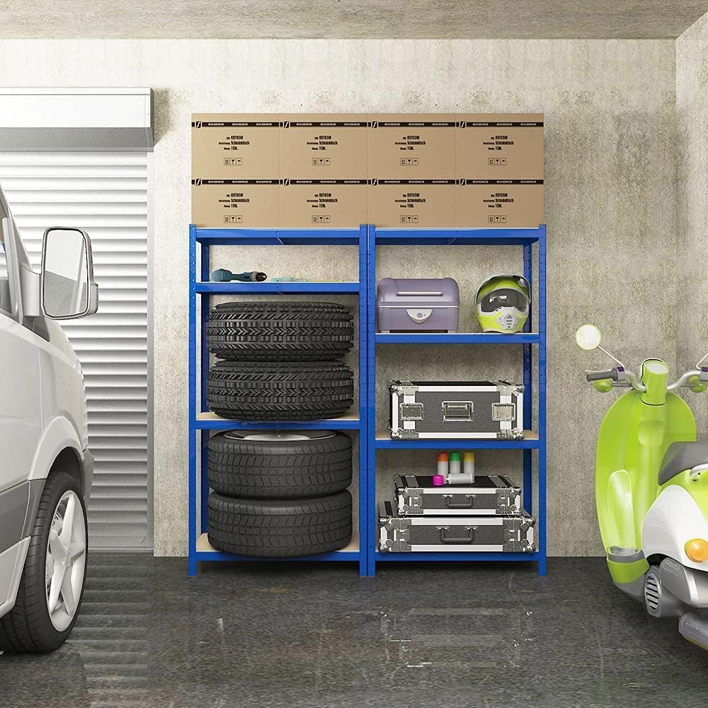 SONGMICS - étagère 4 niveaux, 40x80x160 cm, capacité 520 kg, GLR88Q