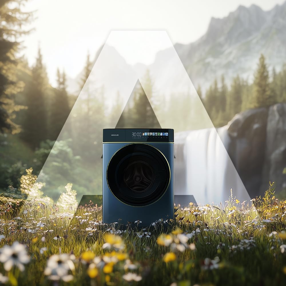 Cecotec - Bolero DressCode 8900 - lave-linge 8kg, 1400 tr/min, inverter, écran 10,3