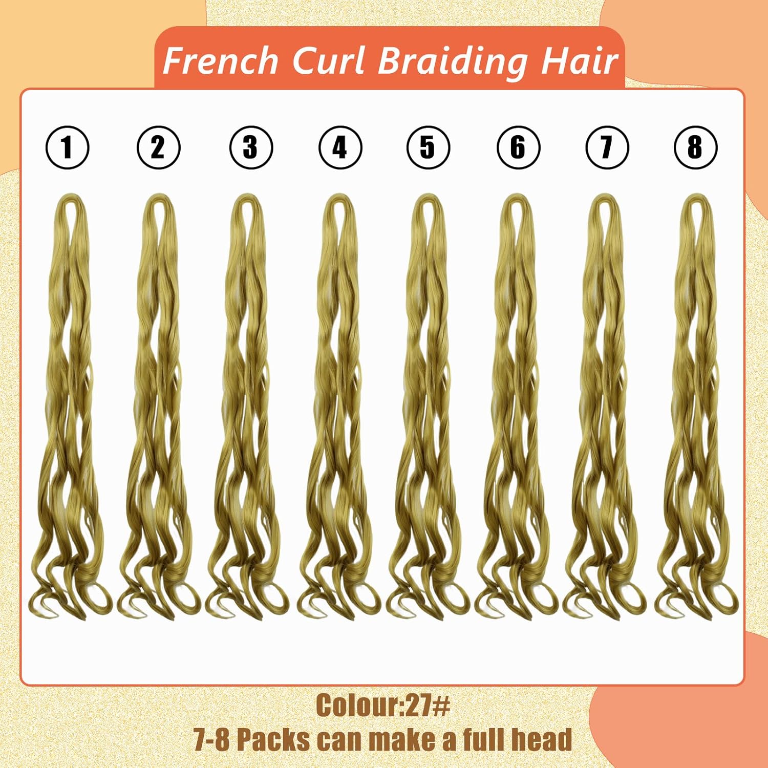 Enbeautiful - French Curl Braiding Hair 24