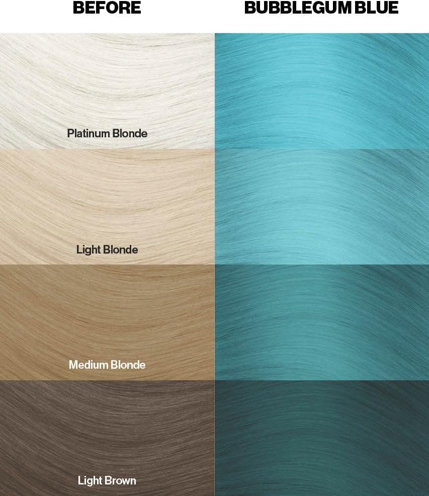 Crazy Color - Bubblegum Blue - 100ml - crème colorante bleu clair