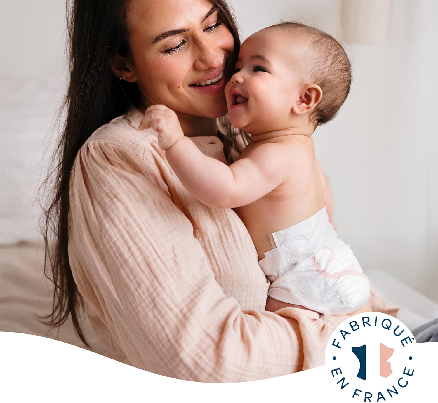 Biolane - couches bébé taille 3 (4-9kg) - ultra-absorbant, 12h au sec, pack 162, fabriqué en France