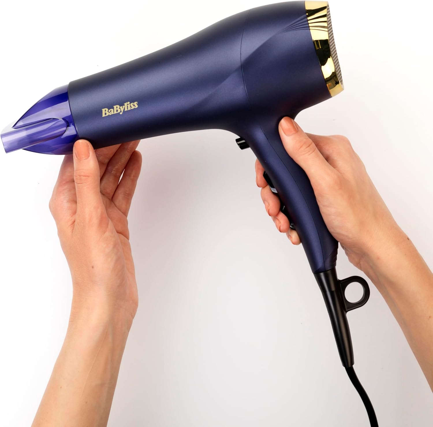 BaByliss - Midnight Luxe - 2300W, ionique, 3 températures, léger - 5781PE