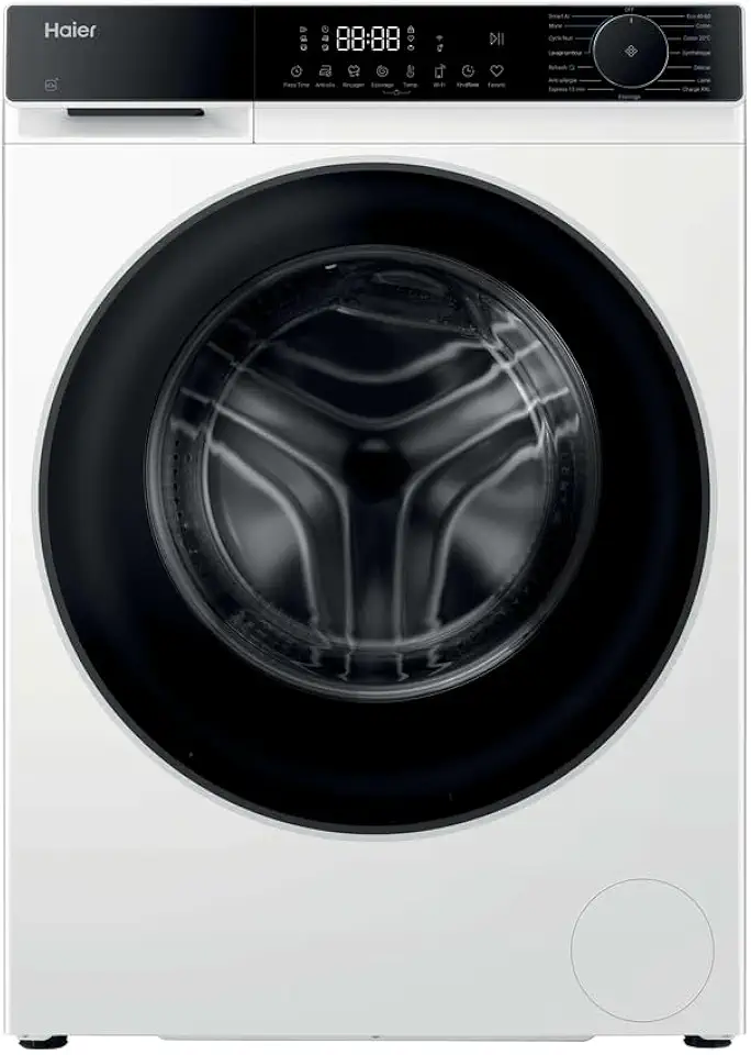 Haier - Lave-linge série HW130 - 85x60x62,1 cm - 13kg, 1400 trs, vapeur, silencieux, classe A - HW130-BP14357UFR