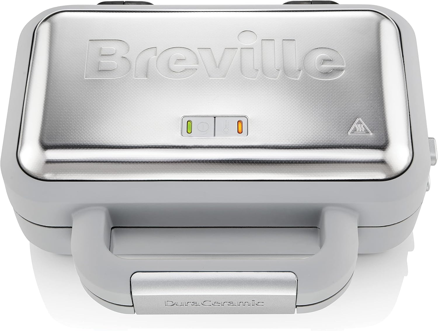 Breville - VST072X gaufrier compact, plaques antiadhésives, gris/argent
