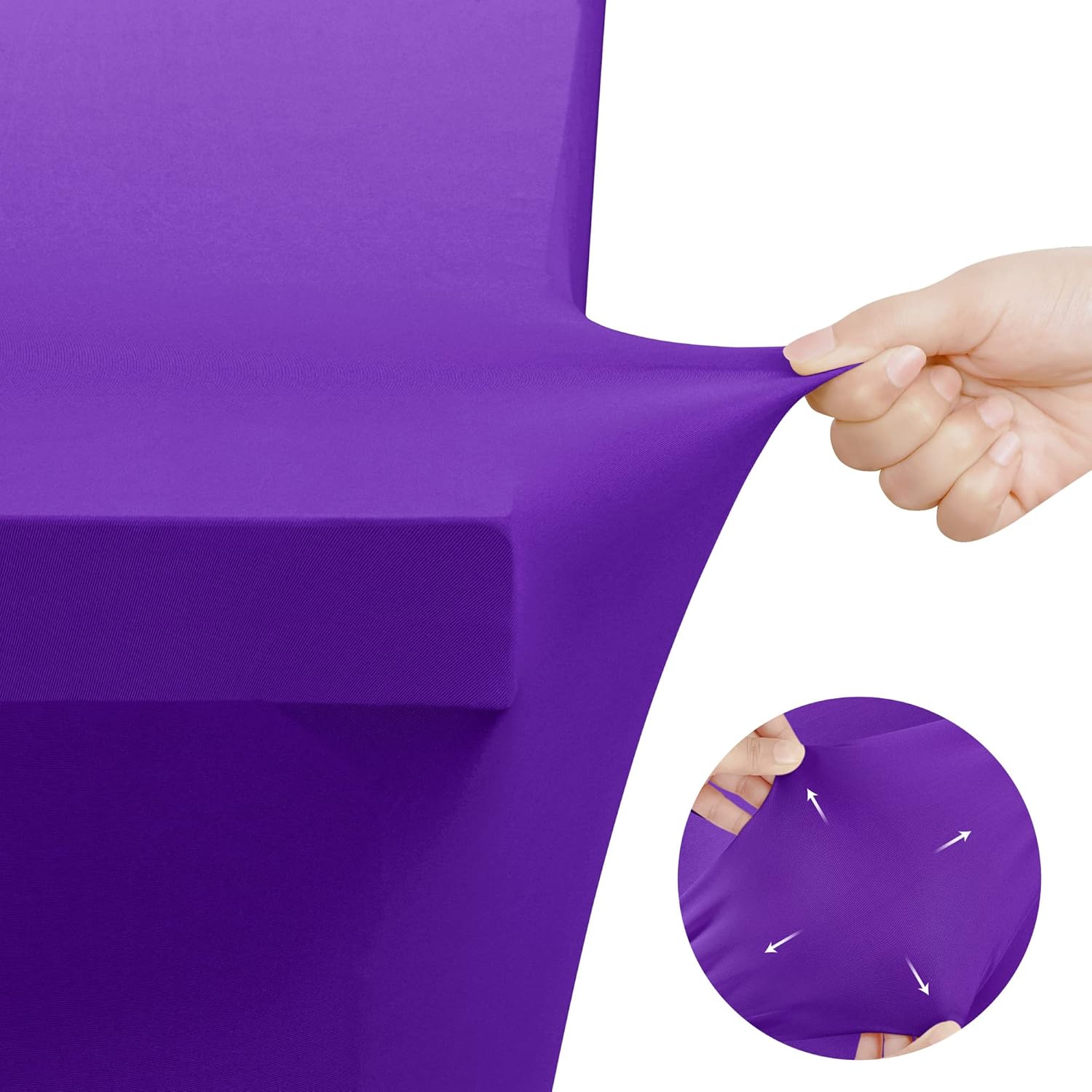 Utopia Kitchen - nappe extensible - 183 cm - polyester/spandex, lavable, infroissable, lot de 2