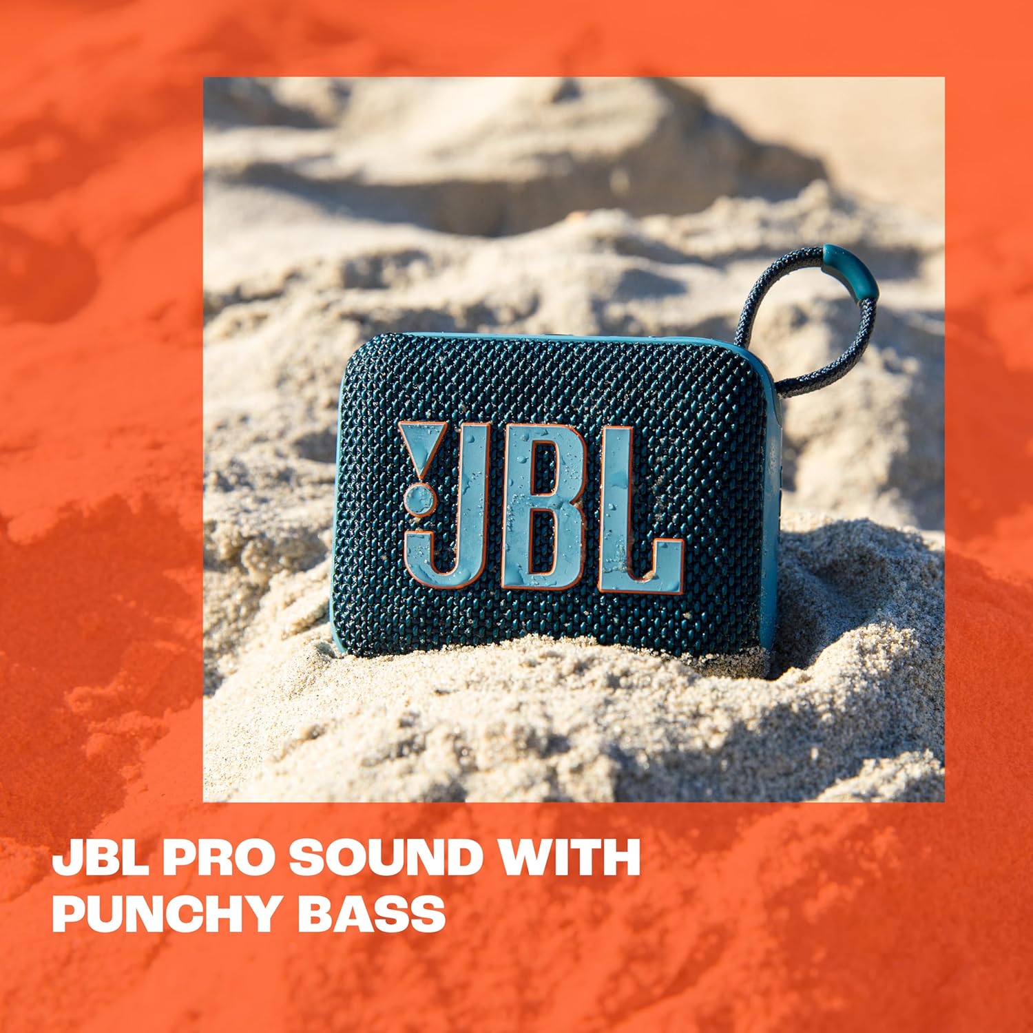 JBL - GO 4 - ultra-portable, son JBL Pro, 7h autonomie, IP67, rouge