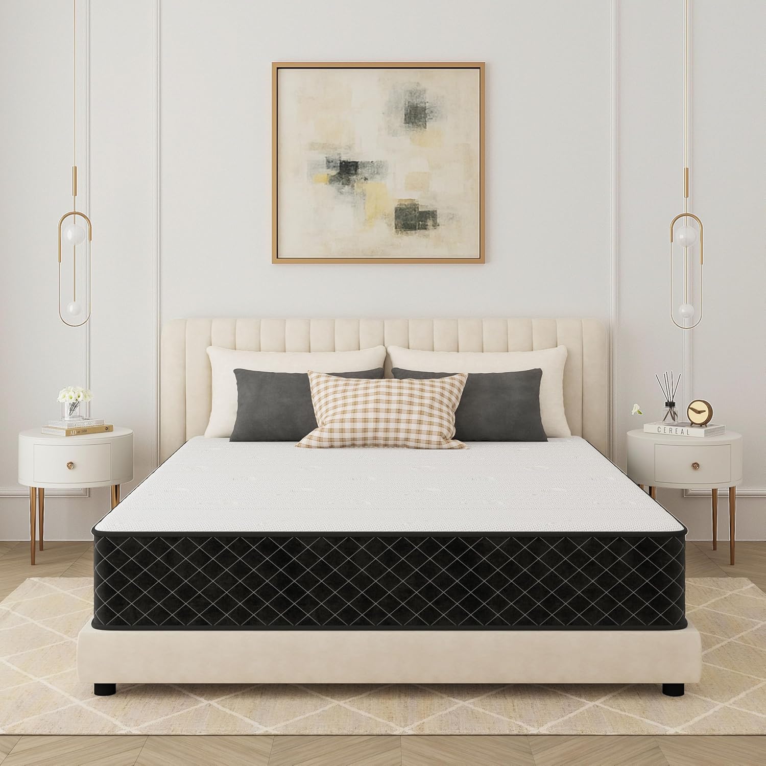 PurrJoys - matelas ressorts ensachés - 90x200 cm - 7 zones, H3/H4, Oeko-TEX, 25 cm