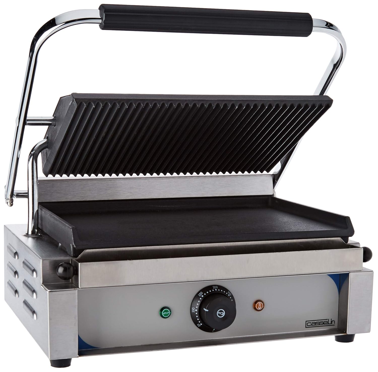 Casselin - grill panini CGPRL - plaques rainurée/lisse - compact