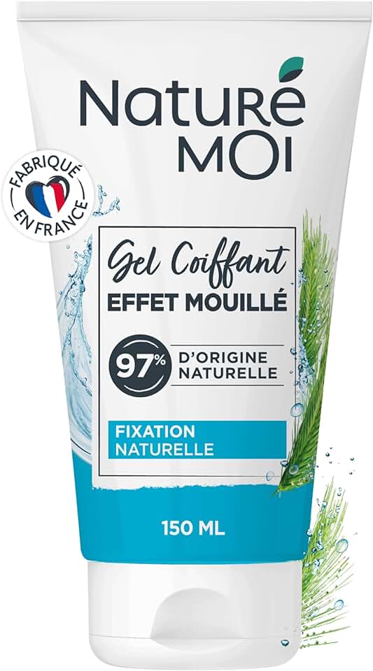 Naturé Moi - Gel coiffant 150ml - tenue 12h, 97% naturel, orge bio