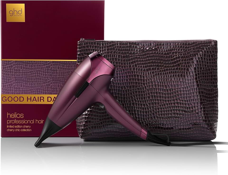 ghd - Helios (Bordeaux) - 2200W - Séchage puissant, sans frisottis, pochette
