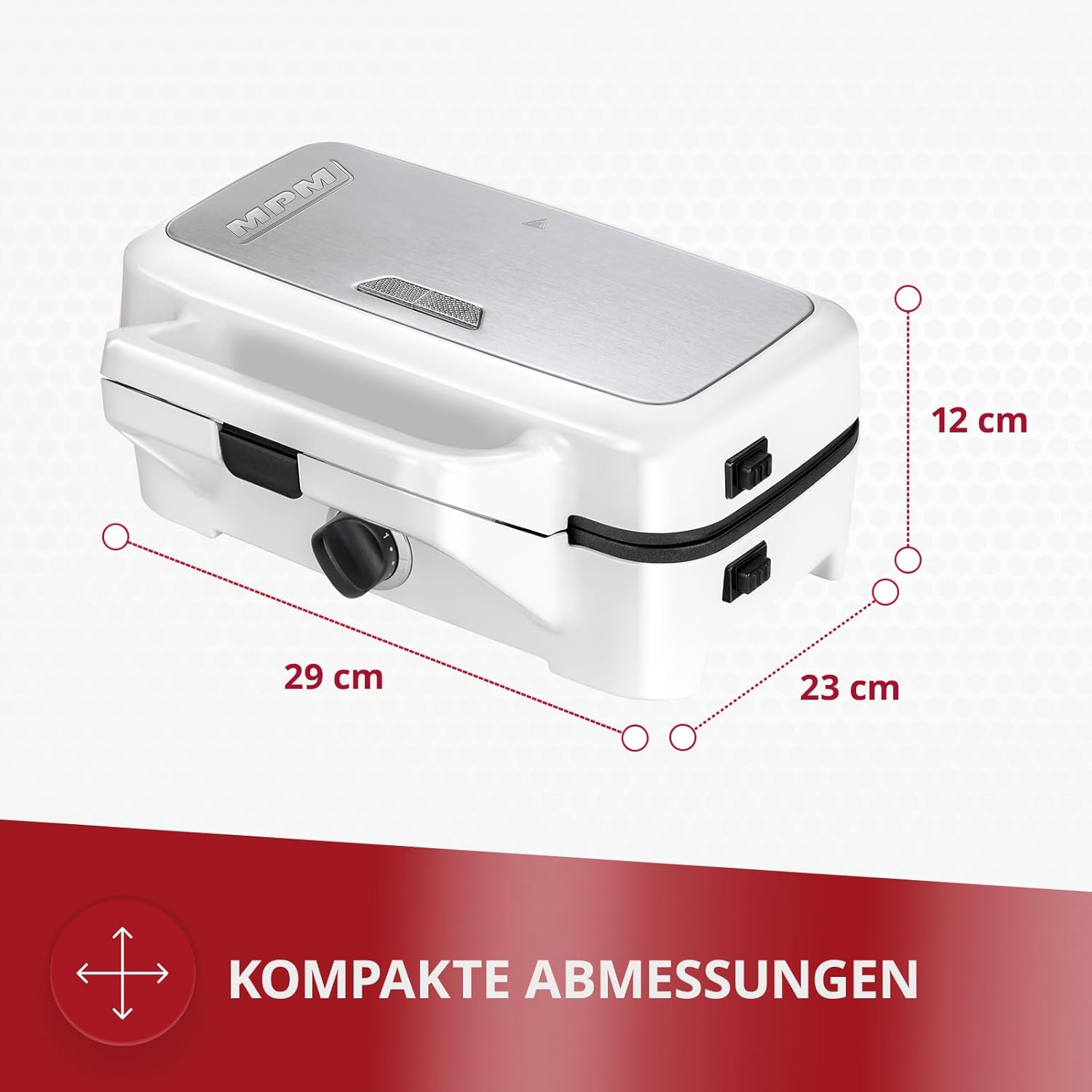 MPM - MOP-33M - appareil 3 en 1, 1200W, plaques interchangeables, MOP-33M