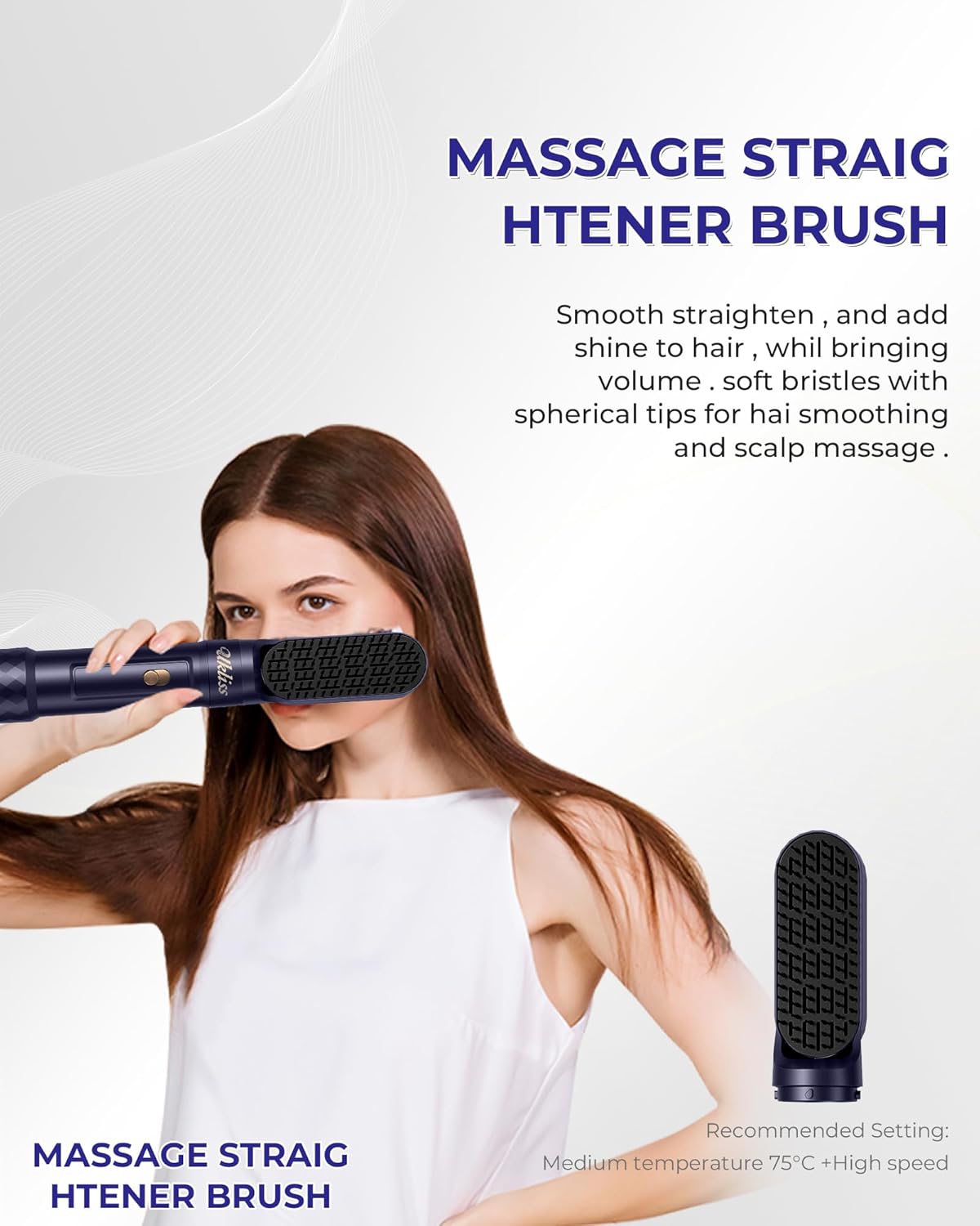 UKLISS - Air Styler Pro 6en1 - 1000W - séchage, boucleur, brosse